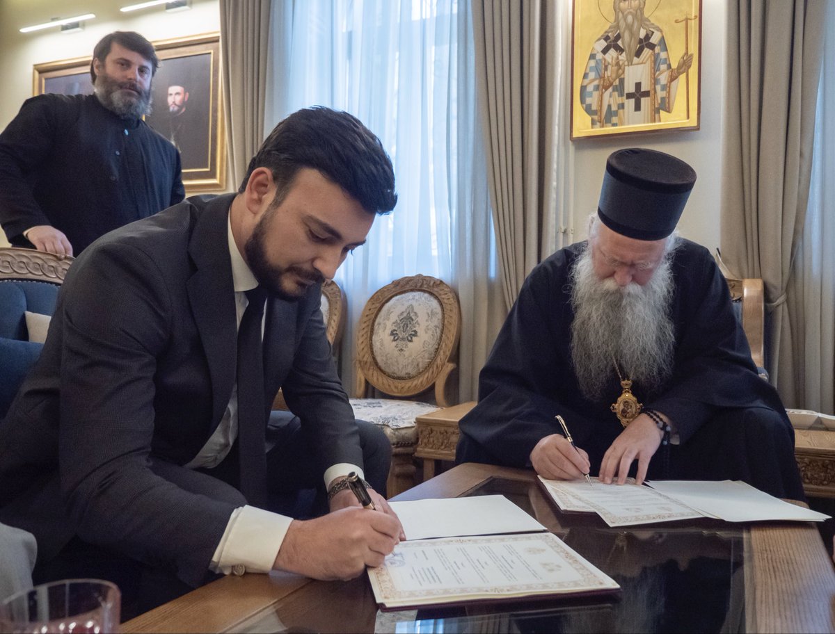 mayorbudva's tweet image. Opština Budva i Mitropolija crnogorsko-primorska potpisali Sporazum o izgradnji hrama Svetog Marka – istorijski čin saradnje i potvrda zajedničkih vrijednosti

Opština Budva obavještava javnost da je danas u Cetinjskom manastiru potpisan Sporazum o izgradnji hrama Svetog Marka…