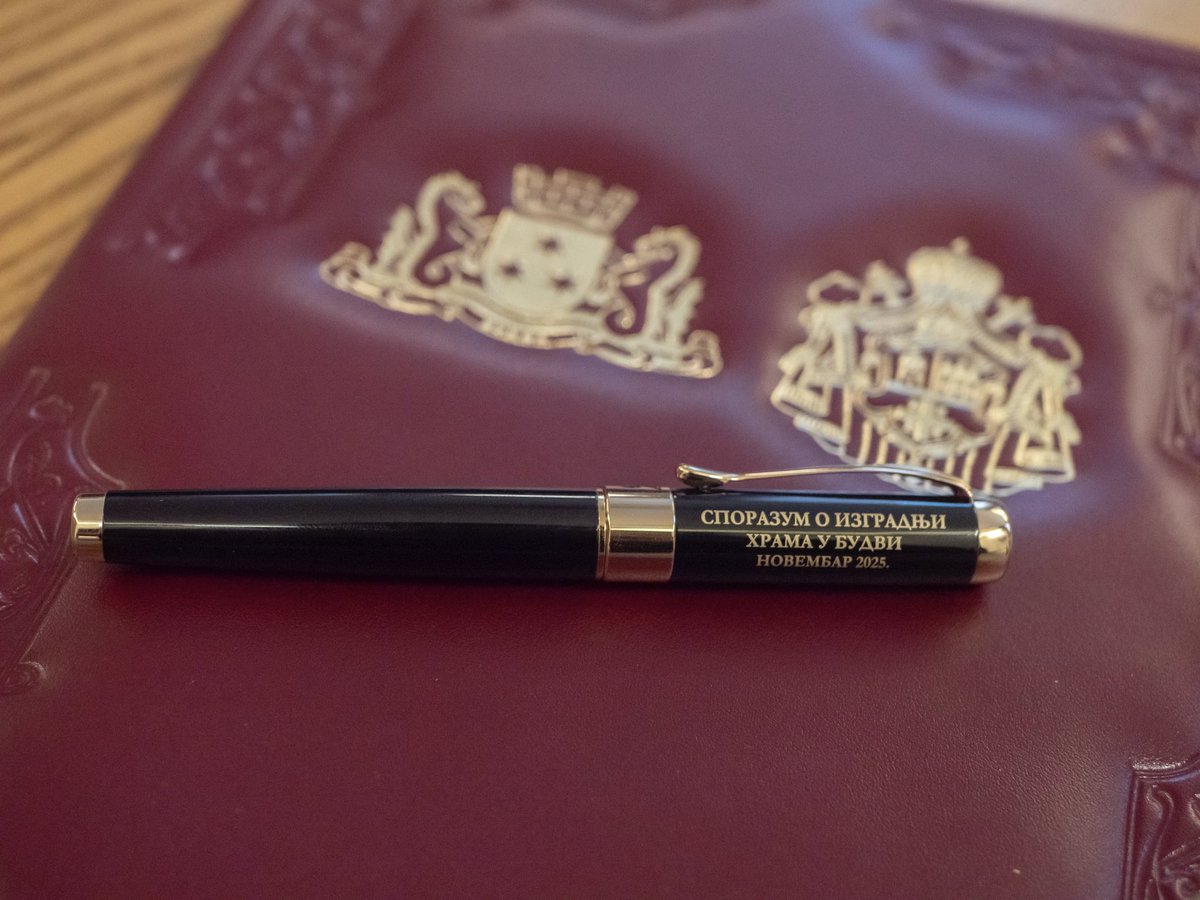 mayorbudva's tweet image. Opština Budva i Mitropolija crnogorsko-primorska potpisali Sporazum o izgradnji hrama Svetog Marka – istorijski čin saradnje i potvrda zajedničkih vrijednosti

Opština Budva obavještava javnost da je danas u Cetinjskom manastiru potpisan Sporazum o izgradnji hrama Svetog Marka…