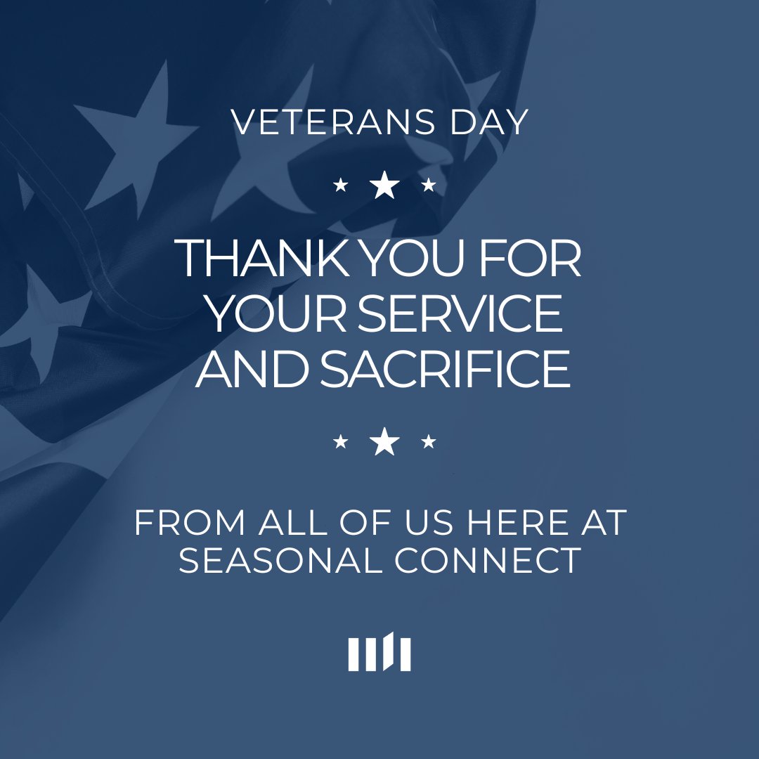 Honoring all who have served. Thank you, veterans, for your courage and commitment. 🇺🇸

#VeteransDay #ThankYouVeterans #SeasonalConnect
