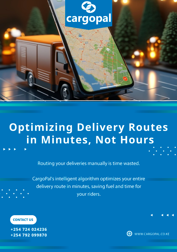 tonisoft_web's tweet image. Let CargoPal handle the planning while you focus on growth.
Your riders spend less time on the road and more time delivering results.

Contact us today:
🌐 cargopal.co.ke
📞 +254 724 024236

#CargoPal #FleetManagement #SmartRouting