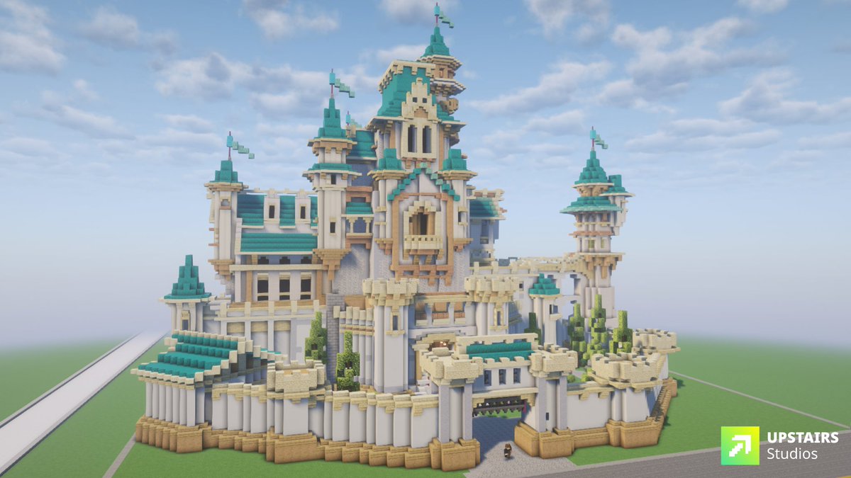 upstairsmc's tweet image. Biru Castle #Minecraft #minecraft建築コミュ