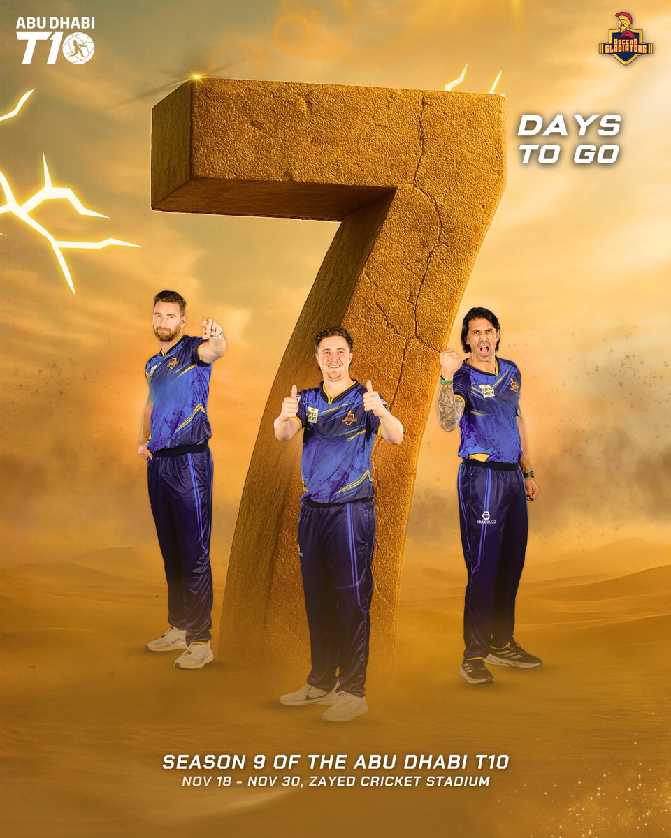 Deccan Gladiators tweet media