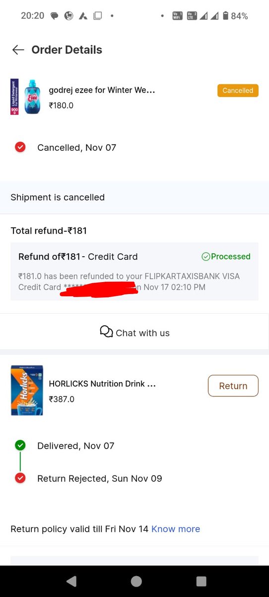 ATS1277362's tweet photo. Worst experience by @Flipkart @flipkartsupport @FlipkartStories @Flipkartminutes... First ezee was sealed open and 2nd u didn't send horlicks and now u guys are cancelling refund?? And when the hell ur agent visit me ??? https://t.co/Zm64Rsp4rg