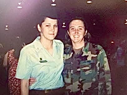 DBR_Michelle's tweet photo. Honoring my #BadAss sisters this #VeteransDay! Love you both so very much and so incredibly proud of you! ❤️🇺🇸🤍🇺🇸💙
 #AlwaysMissed #ForeverLoved https://t.co/ZThTb6MkNi