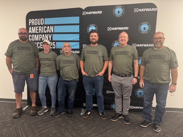 Today, Hayward celebrates the veterans around the country, especially those in our Hayward family, including Jeff and Mike from PHX, Mike from ChlorKing, Robert from ChlorKing, and Robert, Nicole, Leonard, Tyler, Dustin, and Rick from RI. Thank you for your service!