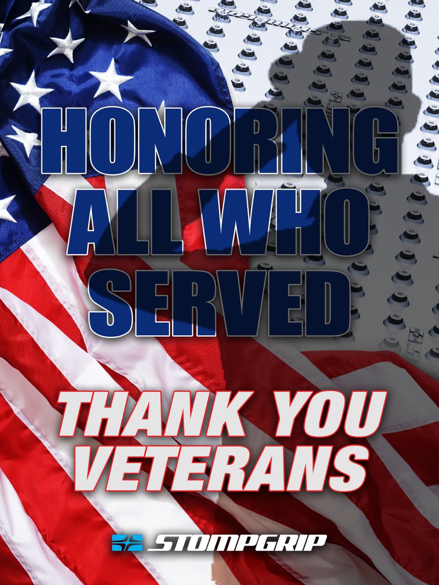 STOMPGRIP's tweet image. We salute all who have served this Veterans Day.

To every veteran in our community, thank you for your courage, sacrifice, and commitment. We’re proud to have so many of you riding with us.

#VeteransDay #ThankYouVeterans #STOMPGRIP