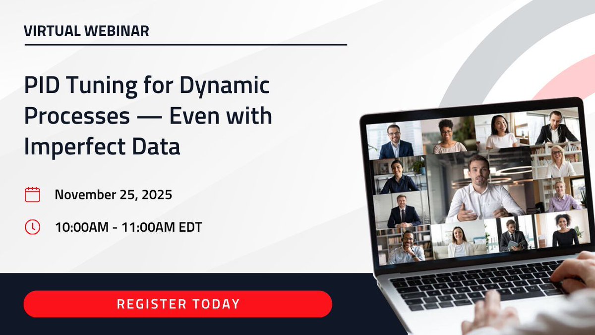 Control_Station's tweet image. 👉 Save your spot now: register.gotowebinar.com/register/51089…

Join us for a free virtual webinar on how to handle dynamic process challenges and improve control performance — even when your data is messy or incomplete.

📅 November 25, 2025
⏰ 10:00AM – 11:00AM EDT