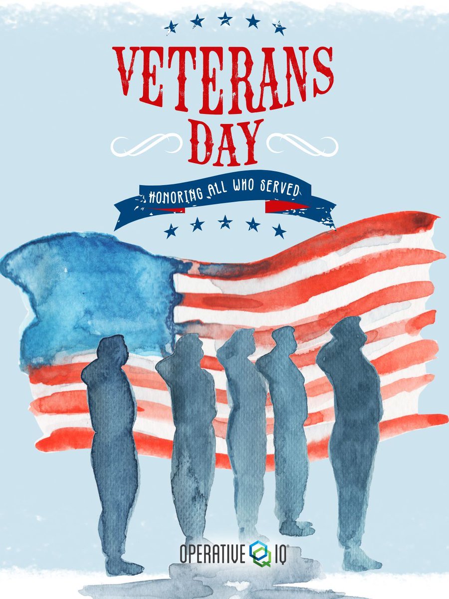 OperativeIQ's tweet image. Today we honor the brave men and women who have
served our country with courage and sacrifice. Your dedication and strength
protect the freedoms we cherish every day. Honoring all who served — your
courage will never be forgotten. 
#ThankYouVeterans #VeteransDay #OperativeIQ