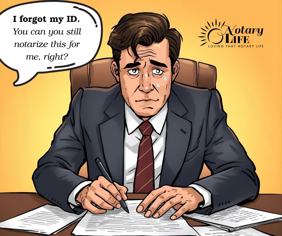 ThatNotaryLife's tweet image. When the signer says “I forgot my ID…” 😅
We’ve all been there.
Treat yourself for all the patience you’ve shown — everything’s 25% off through Nov 16! 

tinyurl.com/44n46s8n

#NotaryHumor #NotaryProblems #NotaryLife #SmallBizSale