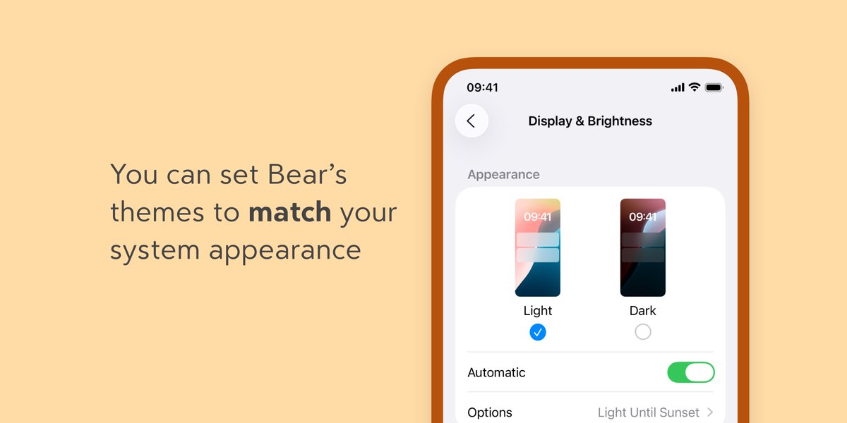 BearNotesApp's tweet image. #BearTips Bear’s theme indicator shows your active theme for Light/Dark Mode.

Look for the little sun &amp;amp; moon next to the theme name! ☀️🌙