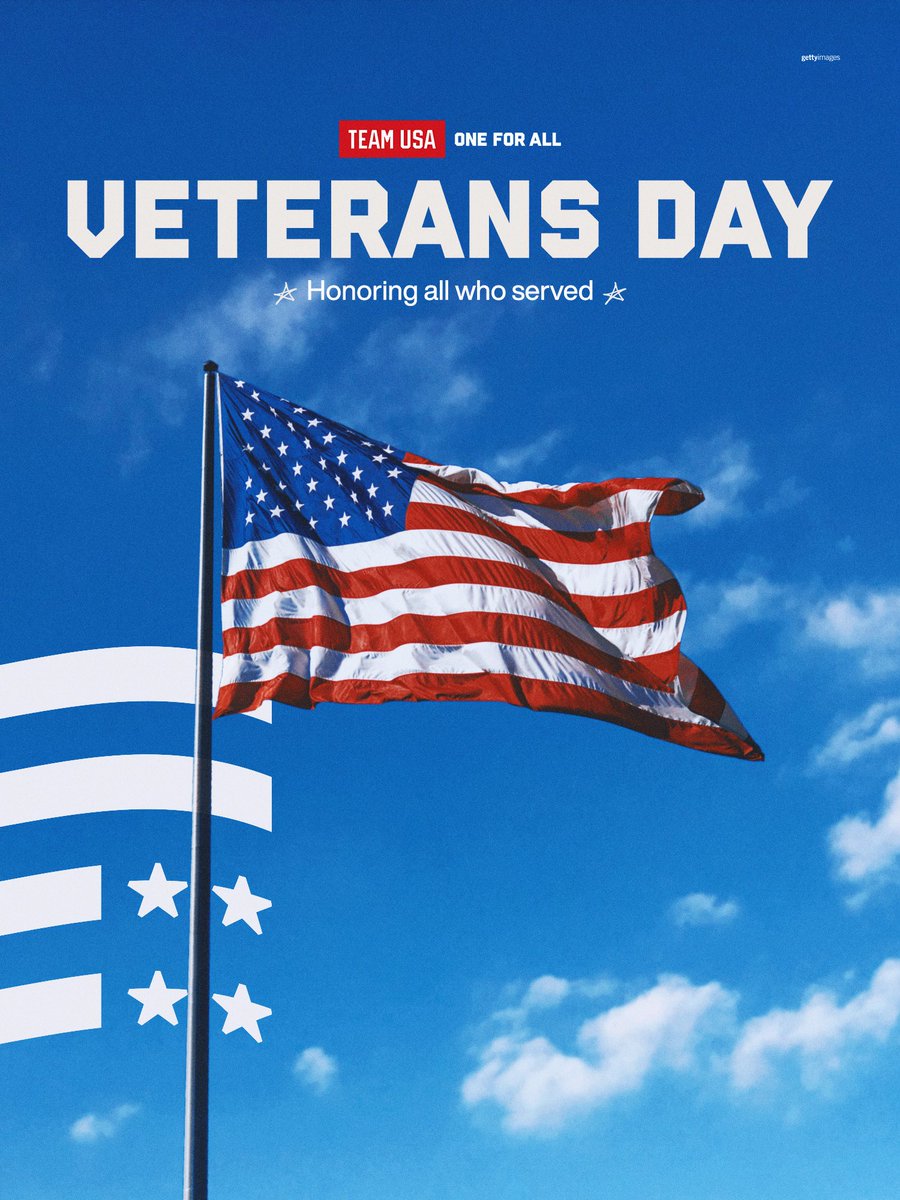 Saluting the Veterans of Team USA and all who’ve served. 🫡🇺🇸