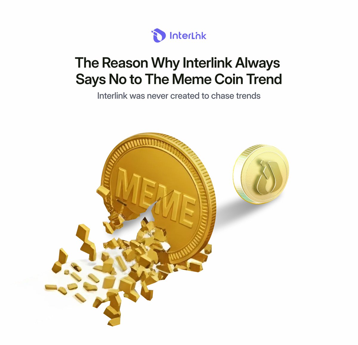 inter_link's tweet image. The reason why @inter_link always say no to the meme coin trend

Recently, @kv_interlink posted a statement confirming that @inter_link has never been, and will never be associated with any meme coin project.
At the same time, we’ve seen multiple fake tokens in the market falsely…