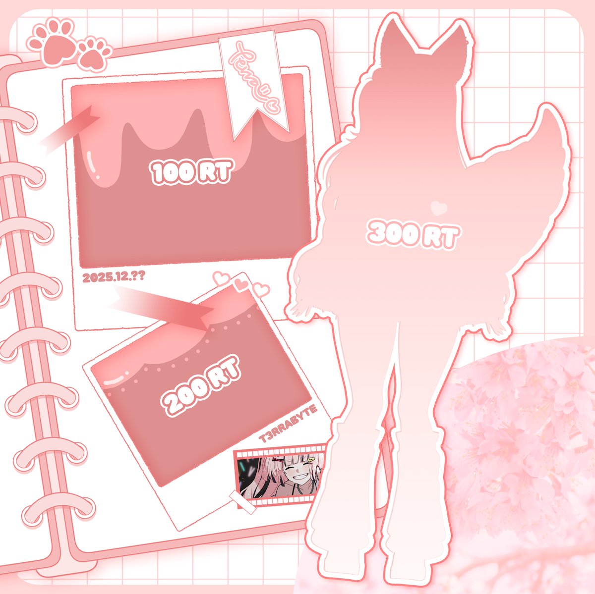 T3RRABYTE_'s tweet photo. #RT이벤트 #RT #Vtuber #버튜버 

💖 아야세 테라 생일 기념 2.0 RT 이벤트 💖

테라와 테라피들의 두 번째 생일을 맞이하여 테라가 새로운 모습으로 두두둥장 ( •̀ ω •́ )✧ 얼마나 많이 관심을 가져 줄지 쪼금은 기대해 봐도 되는 거려나...!!!!

100 RT / 200 RT / 300 RT 당 테라가 준비한 소정의 선물도 있을 예정이니 테라피들의 많은 관심을 부탁드려요 :3