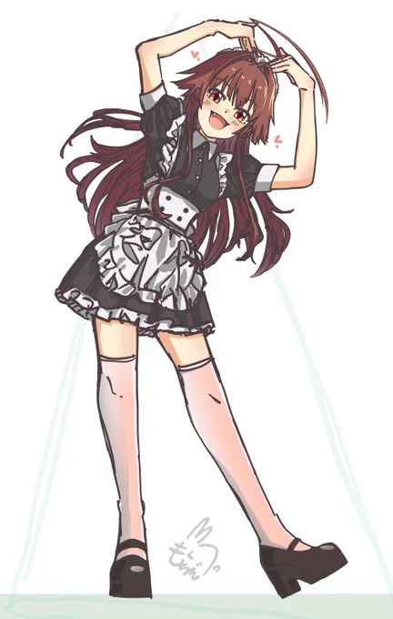 メイド球磨ちゃんのびっぐハート!