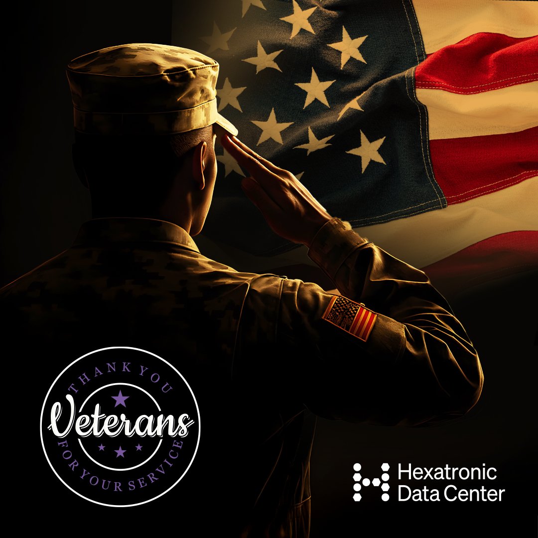 hexatronicdc's tweet photo. Today, we pause to honor the brave men and women who have served our country with dedication and courage. Thank you for your service. 🇺🇸
#HexatronicDataCenter #DataCenters #VeteransDay https://t.co/05fMrGj5Yh