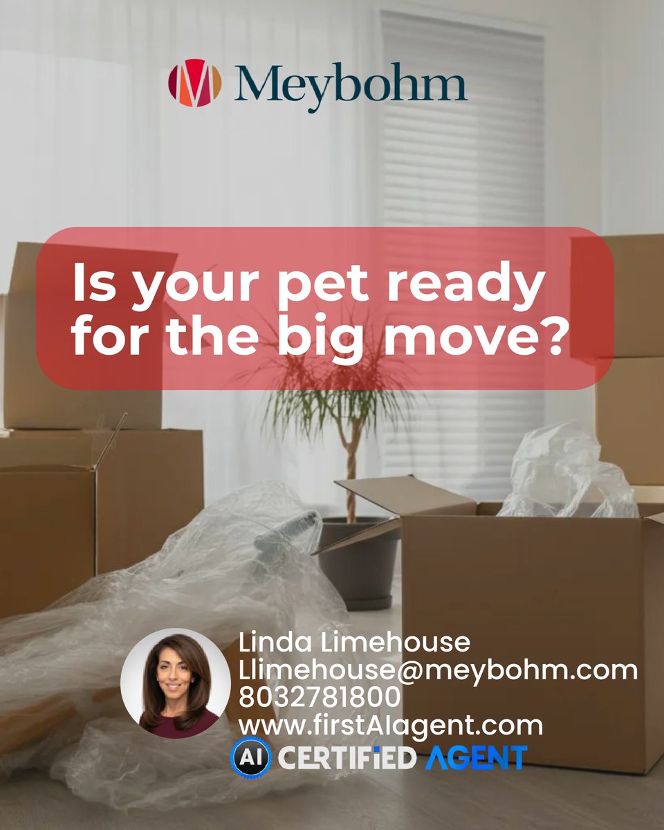 llimehouse's tweet image. Moving with pets? Start prepping 2 months out! Vet visits, crate training, and a dedicated moving day bag with essentials like food and toys make all the difference. Keep your pets comfy and stress-free. 🐾 #PetMovingTips