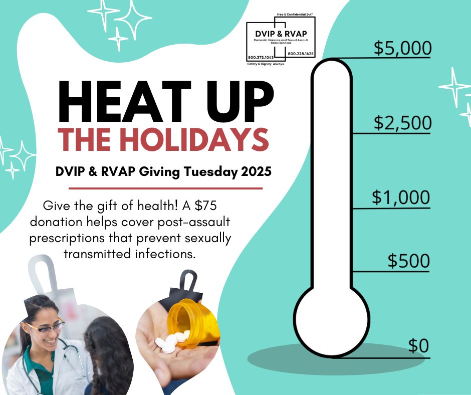 For Giving Tuesday this year, we are inviting our community to come together to bring warmth, safety, and hope to survivors of domestic violence and sexual assault. Our goal is to raise $5,000 by Giving Tuesday.

Donate here: secure.givelively.org/donate/domesti…