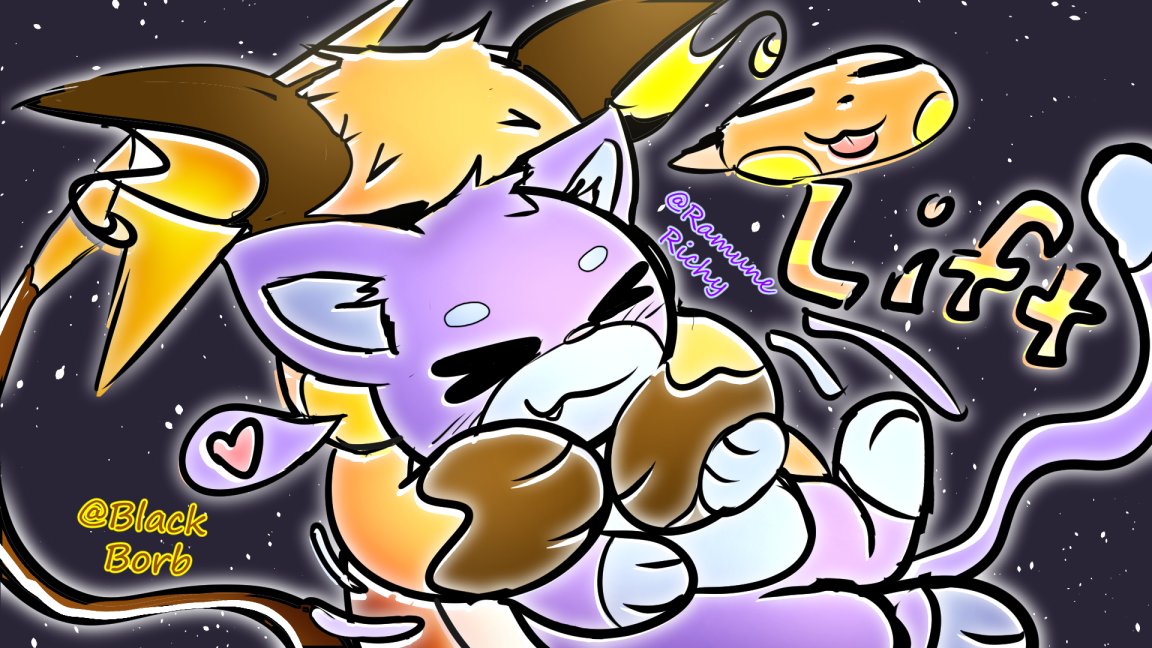 Drew this for a new friend I made recently!

<a href="/RamuneRichy/">Richy =ω=</a> 

(Follow them, they're awesome!)