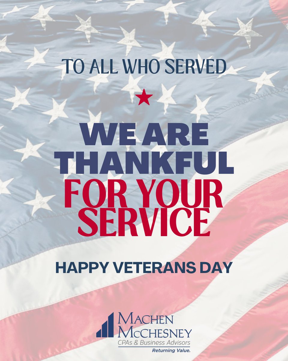 Honoring all who have served and those who continue to serve. Happy Veterans Day!