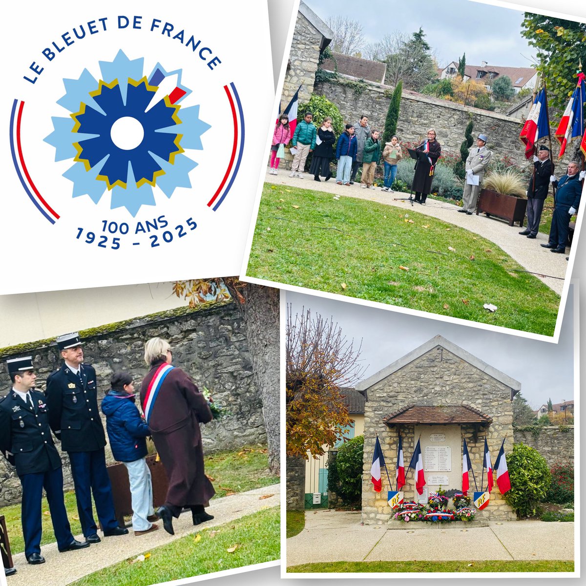 MartadeCidrac's tweet photo. Ce matin à #Chavenay, dans les #Yvelines, aux côtés de madame le maire @MyriamBRENAC.

#11Novembre #Armistice #GrandeGuerre #Bleuet https://t.co/jaIGYZAsBc
