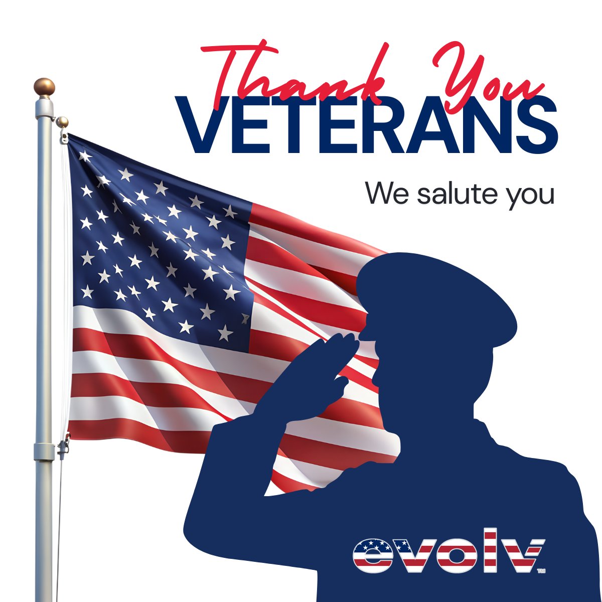 EvolvTechnology's tweet image. 🇺🇸Honoring Our Veterans

This Veterans Day, Evolv salutes all who have served, including the 11% of Evolvers who are veterans, ~2x the U.S. workforce average*.

Your dedication &amp;amp; service inspire everything we do.

*Source: Partnership for Public Service

#VeteransDay #VeteranTeam