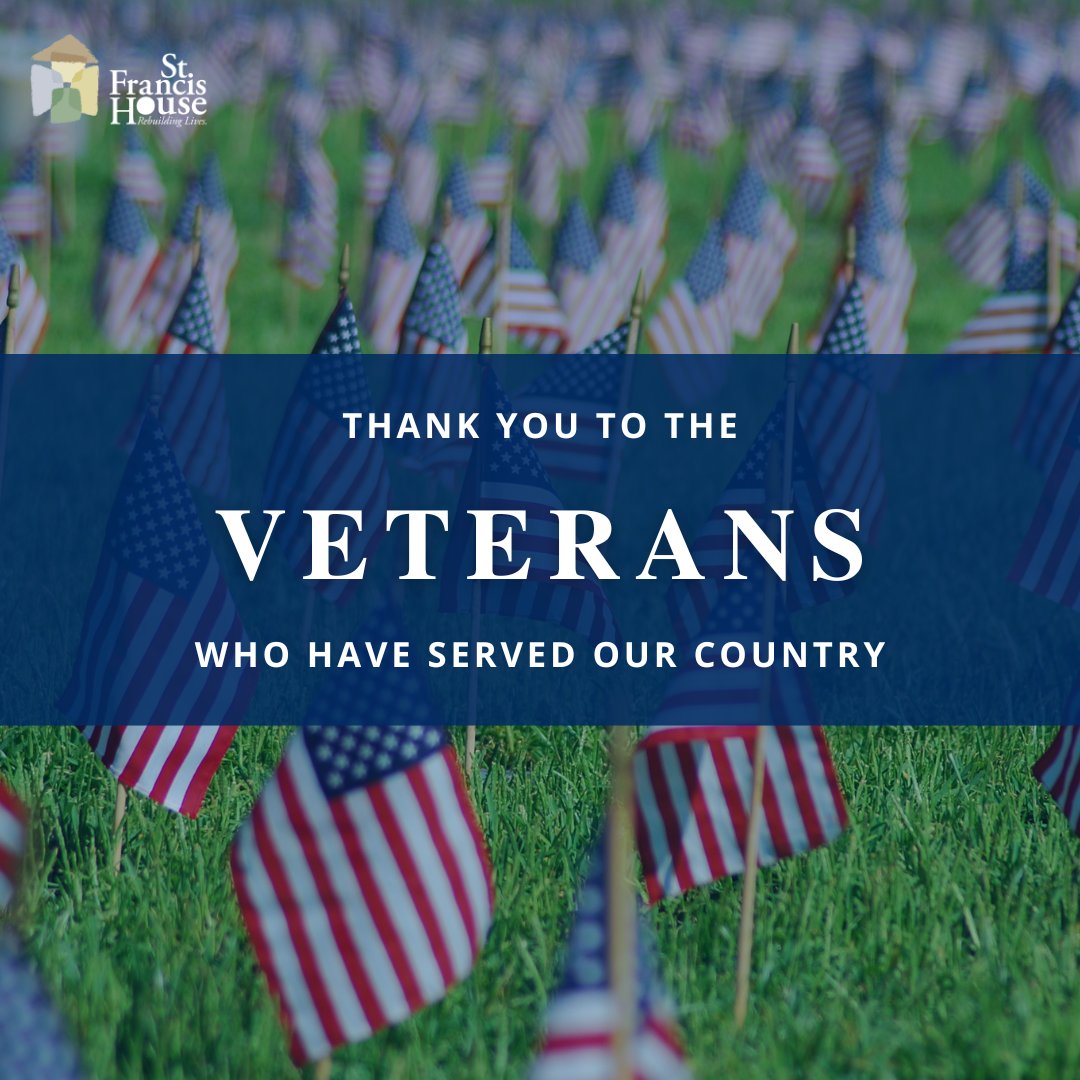 Happy #VeteransDay to all who served — and to the veterans who continue to inspire us at St. Francis House.