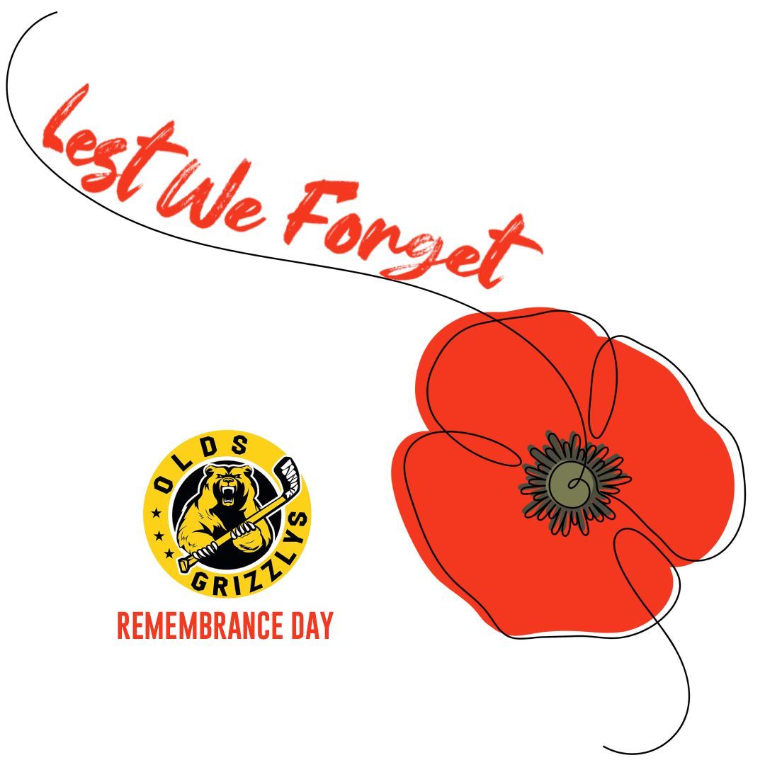 Never forget.

#remembranceday #lestweforget #Grizzlys #GrizzCountry #AJHL #juniorhockey