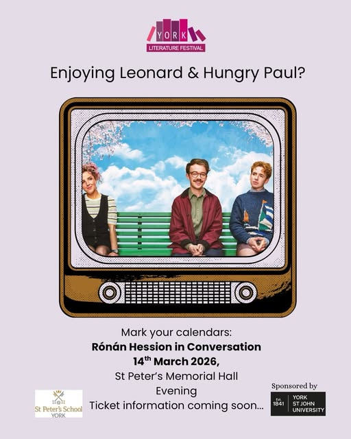 'A must see masterpiece.'

Leonard and Hungry Paul by Rónán Hession.

Can't disagree!

<a href="/BBCTwo/">BBC Two</a> 
<a href="/BBCnireland/">BBC Northern Ireland</a> 
<a href="/BBCFrontRow/">BBC Front Row</a> 
<a href="/WaterstonesPicc/">Waterstones Piccadilly, London</a> 
<a href="/YorkLitFest/">York Literature Festival 📚</a>