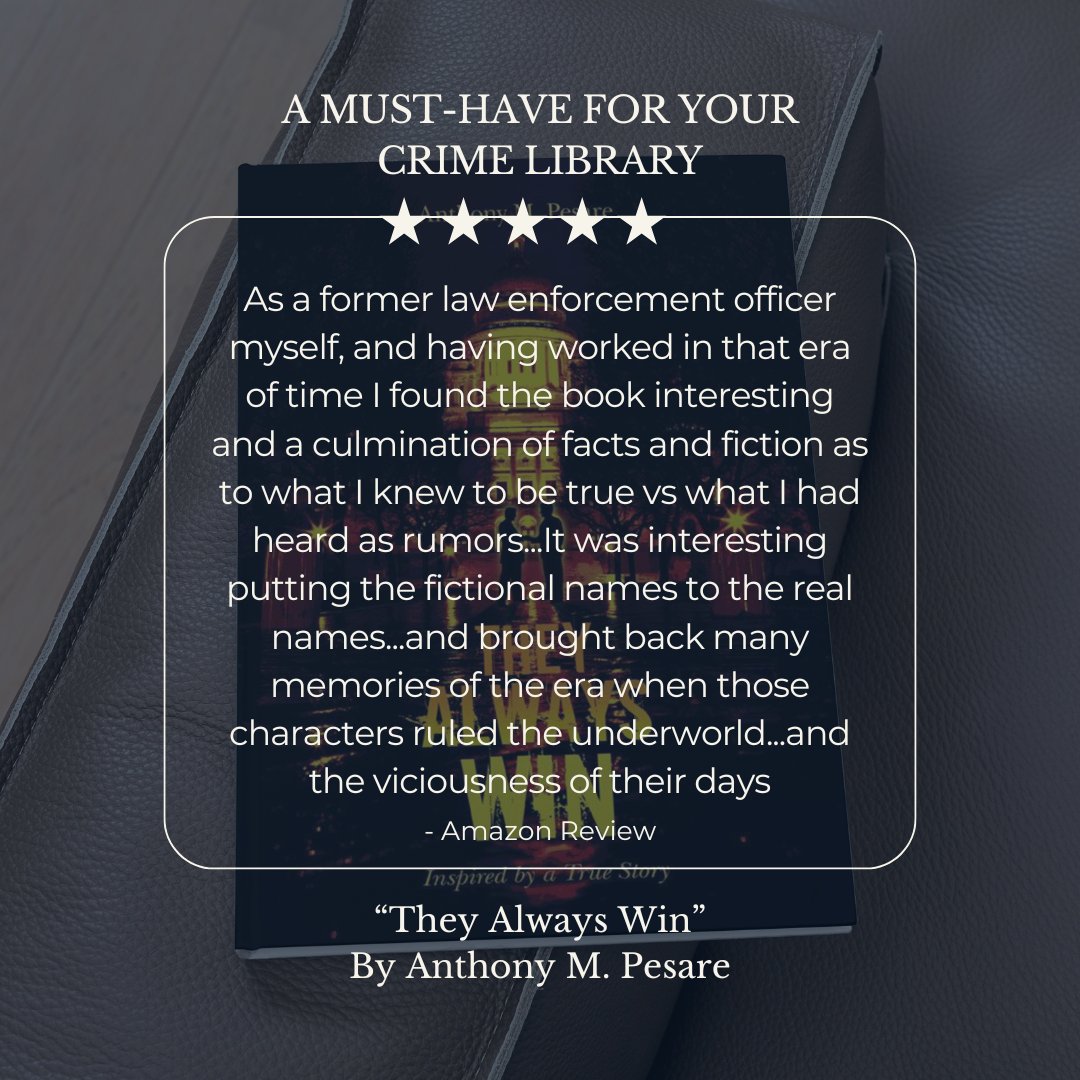 AnthonyMPesare's tweet photo. See why readers are calling, "๐๐๐๐ฎ ๐ผ๐ก๐ฌ๐๐ฎ๐จ ๐๐๐ฃ" a must-have for your crime library.
Pick up your copy of the first in the Gino Peterson series by Anthony M. Pesare today!.
True crime inspired. https://t.co/wfx9mPW05T
#organizedcrime #mafia #RIMafia https://t.co/jihmWGb3FS