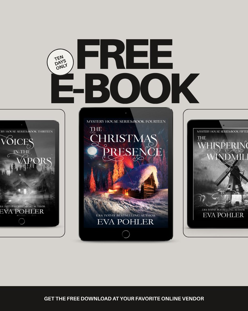 THE CHRISTMAS PRESENCE is FREE in ebook for ten days only! The books in this supernatural mystery series can be read in any order. #mysterybooklovers
wix.to/AeAYVah