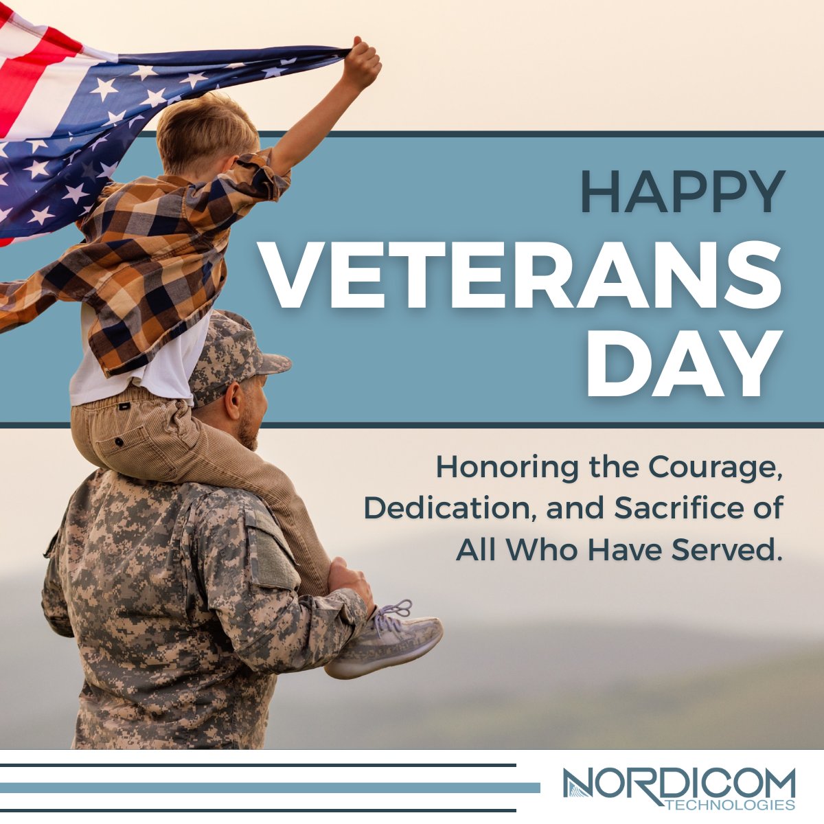 nordicomtech's tweet photo. Today, we honor the brave men and women who have served our nation with courage and dedication.

Your service and sacrifice inspire us every day. Thank you, Veterans.

#VeteransDay #ThankYouVeterans #NordicomTechnologies #HonoringService #Gratitude #ProudToSupport #USA https://t.co/KiUHvvIkZP