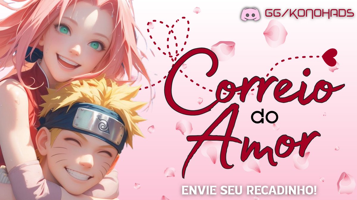 CORREIO DO AMOR EM KONOHA! 💌

Que tal espalhar amor de um jeito especial? 💫

É simples: Envia na nossa dm um mimo virtual ou até um recadinho anônimo para aquele amigo, aquele crush, aquela pessoa que você sente saudade, junto com o @ dela e compartilhe sentimentos! 💌
