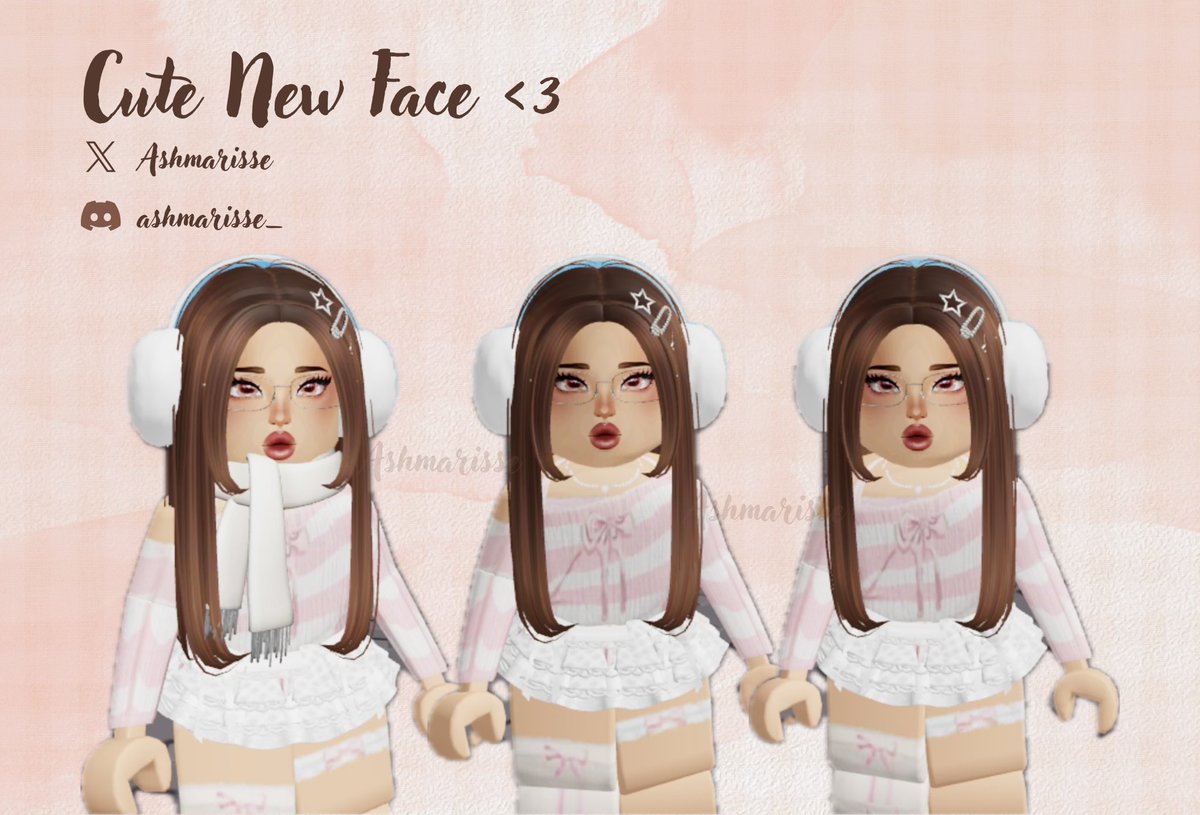 Ashmarisse's tweet photo. Drew a new face, DM to buy if interested🫶!

#Roblox #robloxart #robloxartist #RobloxDev #robloxugc #DTI #DressToImpress https://t.co/Pw5AggjaNj
