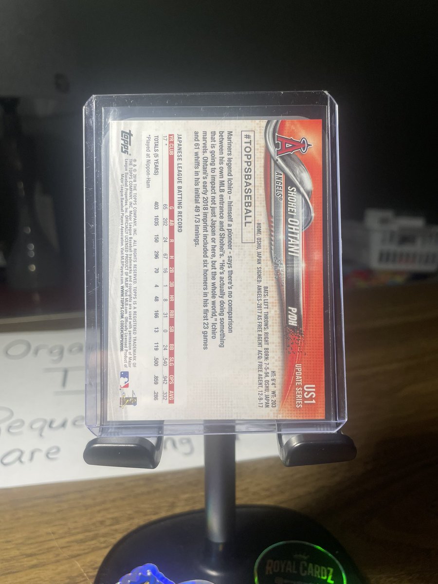 BussinCards's tweet photo. Ohtani Topps RC

$45 OBO

@HobbyRetweet_ @BM_Cards2000 @TheCloset_Cards @CMRcards22 @CardsWithChris @mkh_bbcards https://t.co/RGCVItQR1K