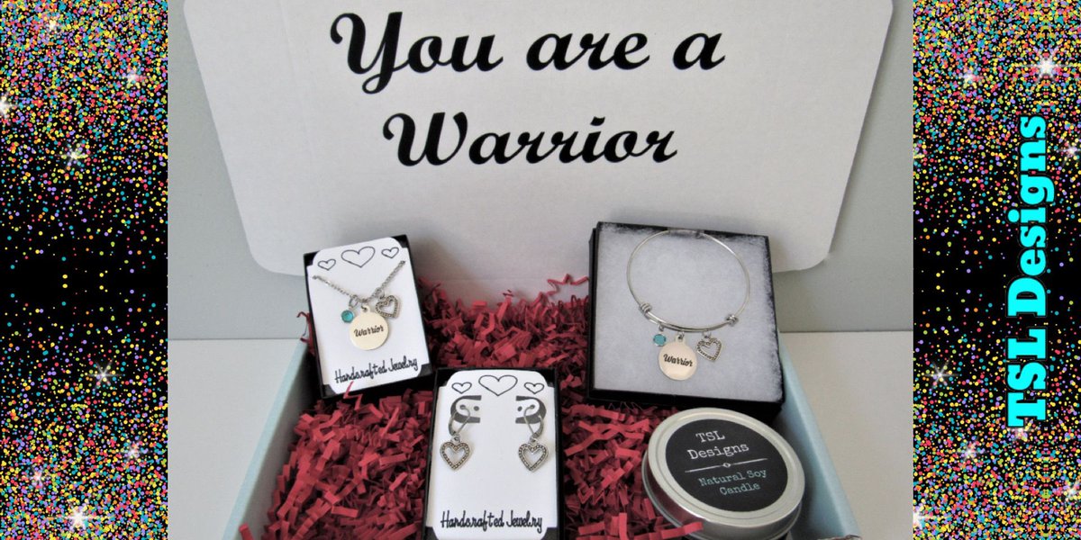 bythebeach1214's tweet photo. Warrior Motivational Gift Box ~ Matching Laser Engraved Necklace and Charm Bracelet with Heart Charm & Heart Earrings and a Handpoured Soy Candle
https://t.co/RMKYlM2G3p
#giftbox #getwellgift #warrior #handmade #jewelry #handcrafted #shopsmall #etsy https://t.co/EWAjzVPMXh