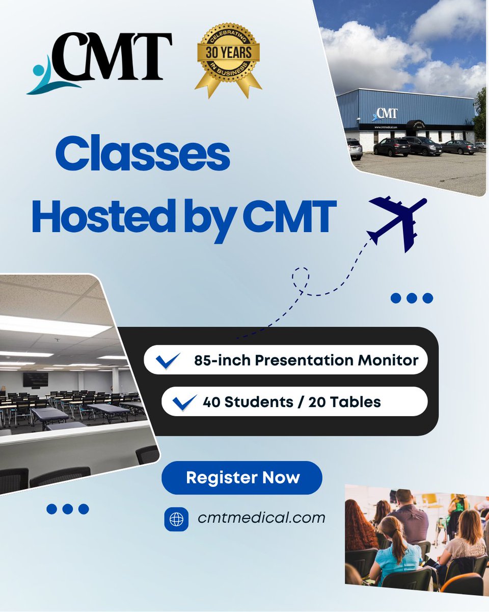 CurrentMedTech's tweet image. Classes Hosted by CMT in 2026
cmtmedical.com/classroom/?utm…
#PelvicFloorHealth #CMTMedical #OT #pelvicon2025
#physicaltherapist #PT #PTeducation #physicaltherapyclinic
#physicaltherapyschool #physicaltherapyclasses