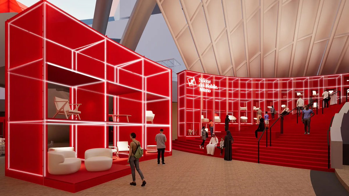 FACTMagazineME's tweet image. Salone del Mobile Milano debuts in Riyadh 🇸🇦
Red in Progress lands at KAFD 26–28 Nov with Italian design, Saudi collabs, and free registration.

Read more: factmagazines.com/saudi-arabia/r…

#SaloneMilano #RiyadhEvents #SaudiDesign #KAFD