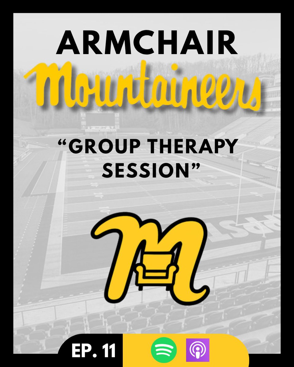 ArmchairMtnrs's tweet photo. Georgia Southern Postgame Episode is LIVE!  

Nothing went as planned for the Mountaineers in this game and sometimes the best thing to do is to talk it out. Welcome to our open therapy session. 

Apple 🟣
Spotify 🟢ᯤ https://t.co/E6x2i30XgL