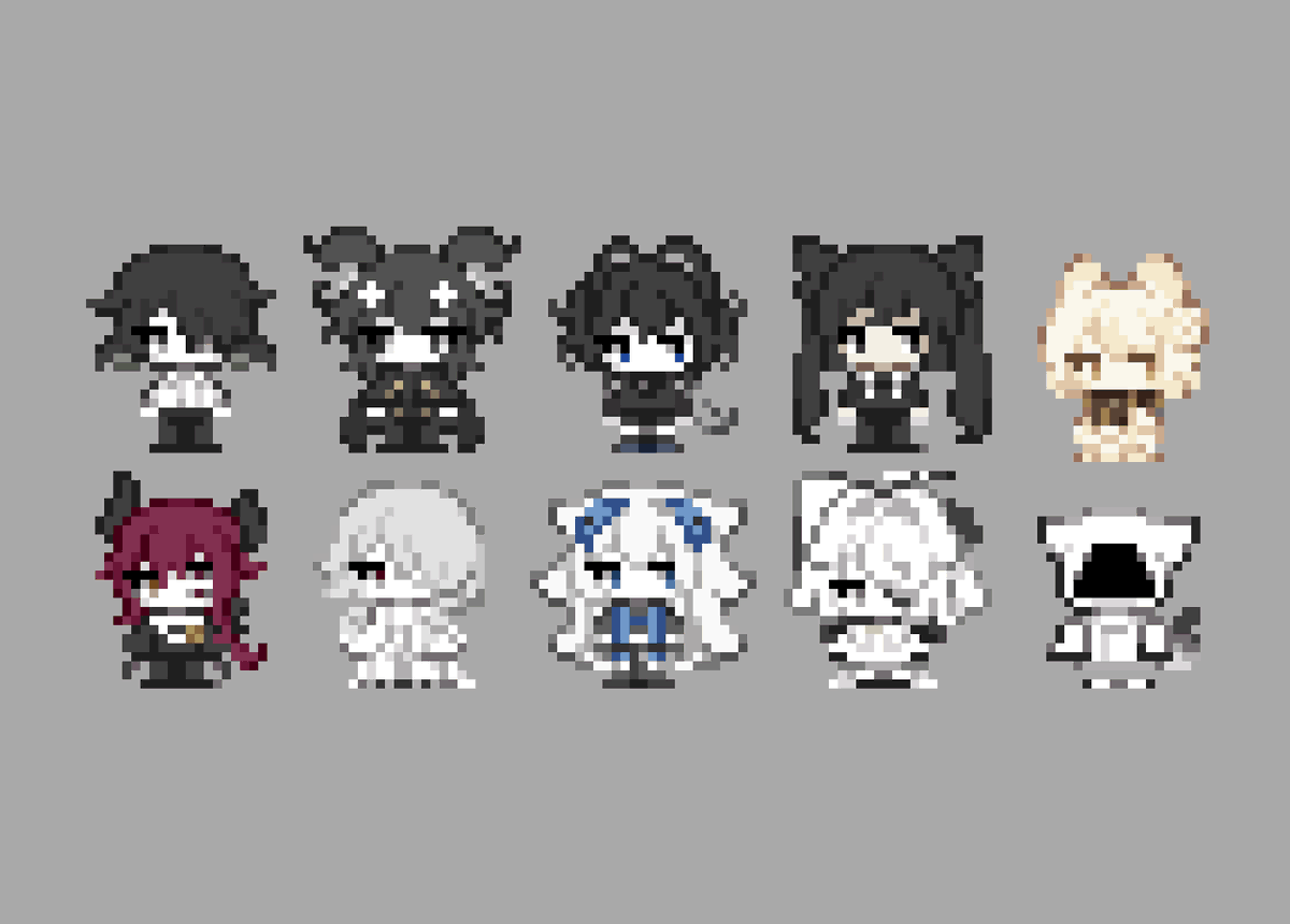 tiny mocmoc avatars
#pixelart #pixel #art #ドット絵 #픽셀아트