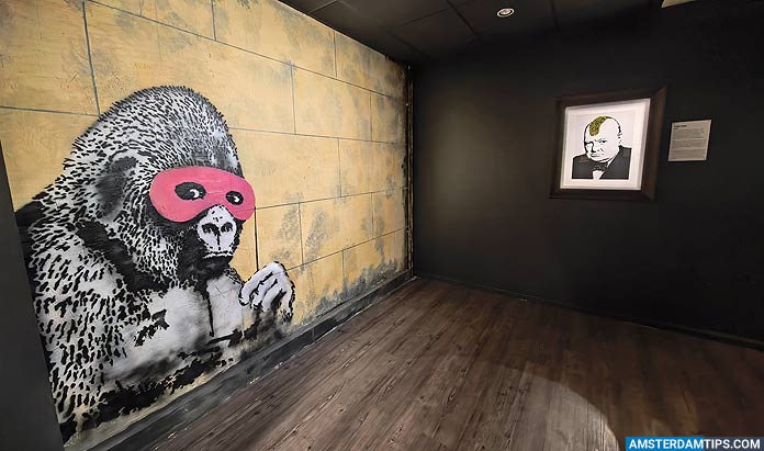 Check out the atmospheric new Banksy Museum in Amsterdam. With around 160 works and authentic reconstructions, it's well worth the trip out to the Westerpark area. See our full guide/review here: amsterdamtips.com/banksy-museum