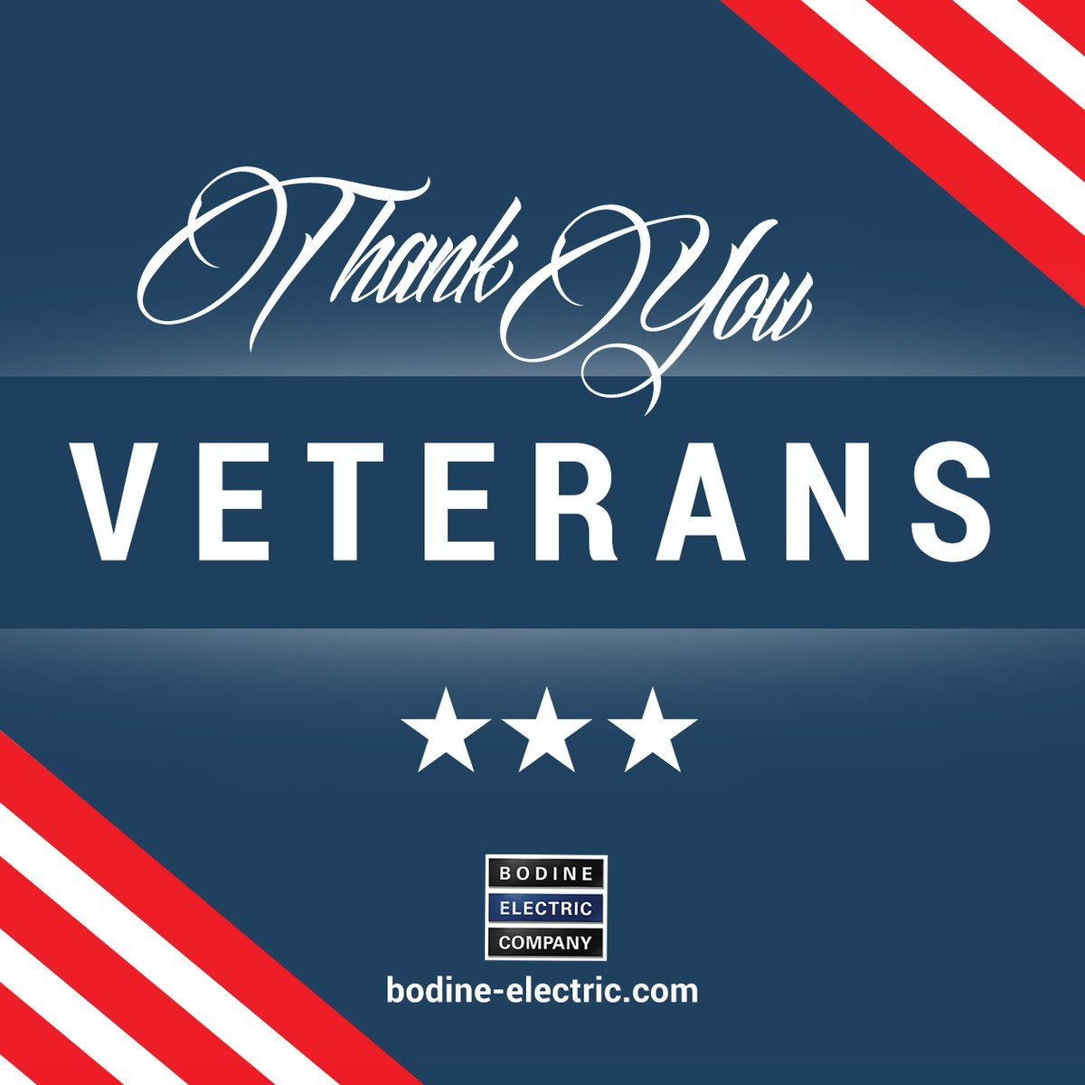 Thank you to all our vets for their dedication and service. 
#BodineElectric #VeteransDay2025 #bodineelectricompany #thankyouveterans #thankyouforyourservice