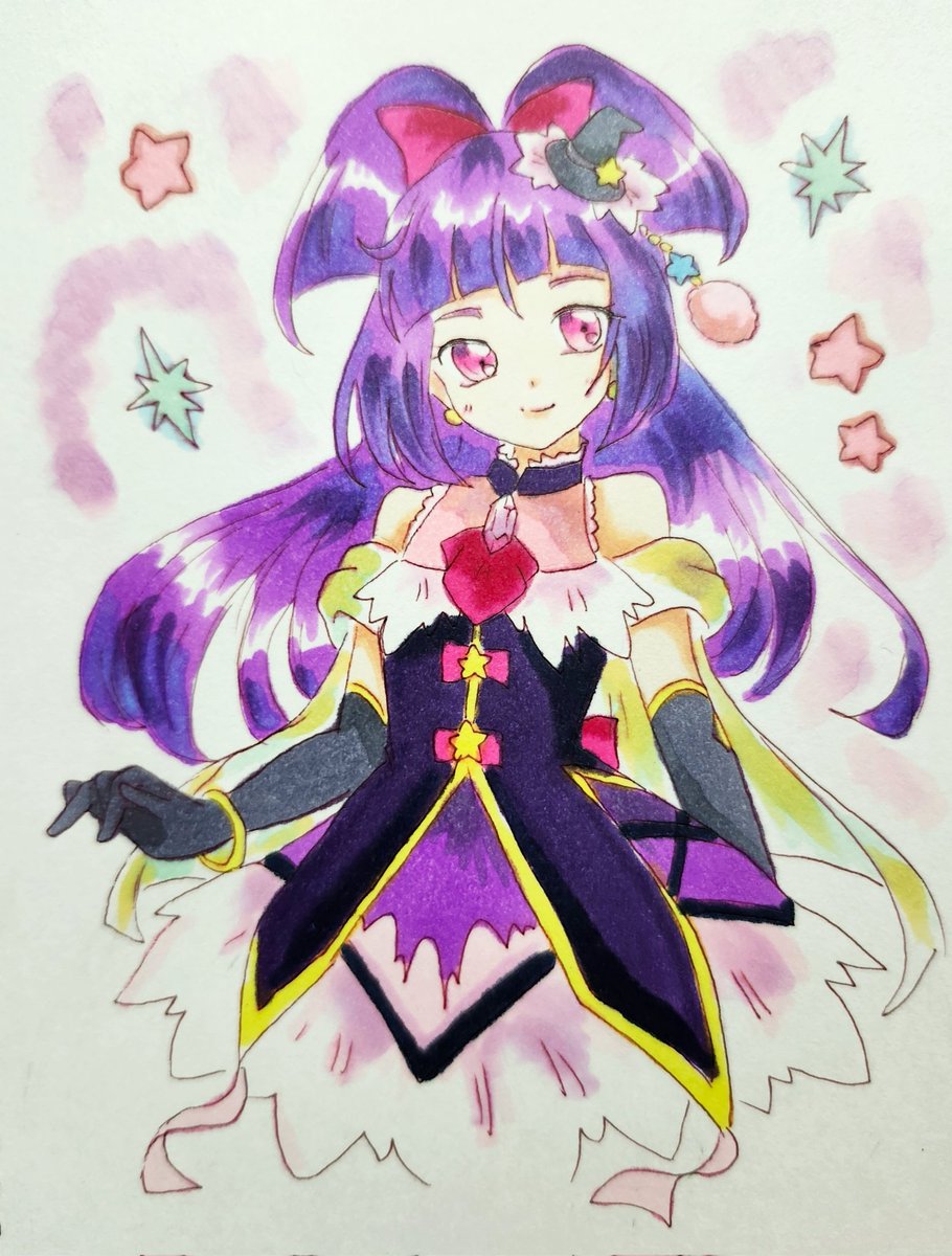 momiji_105_'s tweet image. 過去絵ですが！
リコちゃんおめでとう🎊

#十六夜リコ生誕祭2025
#キュアマジカル生誕祭2025
#まほプリ
#precure