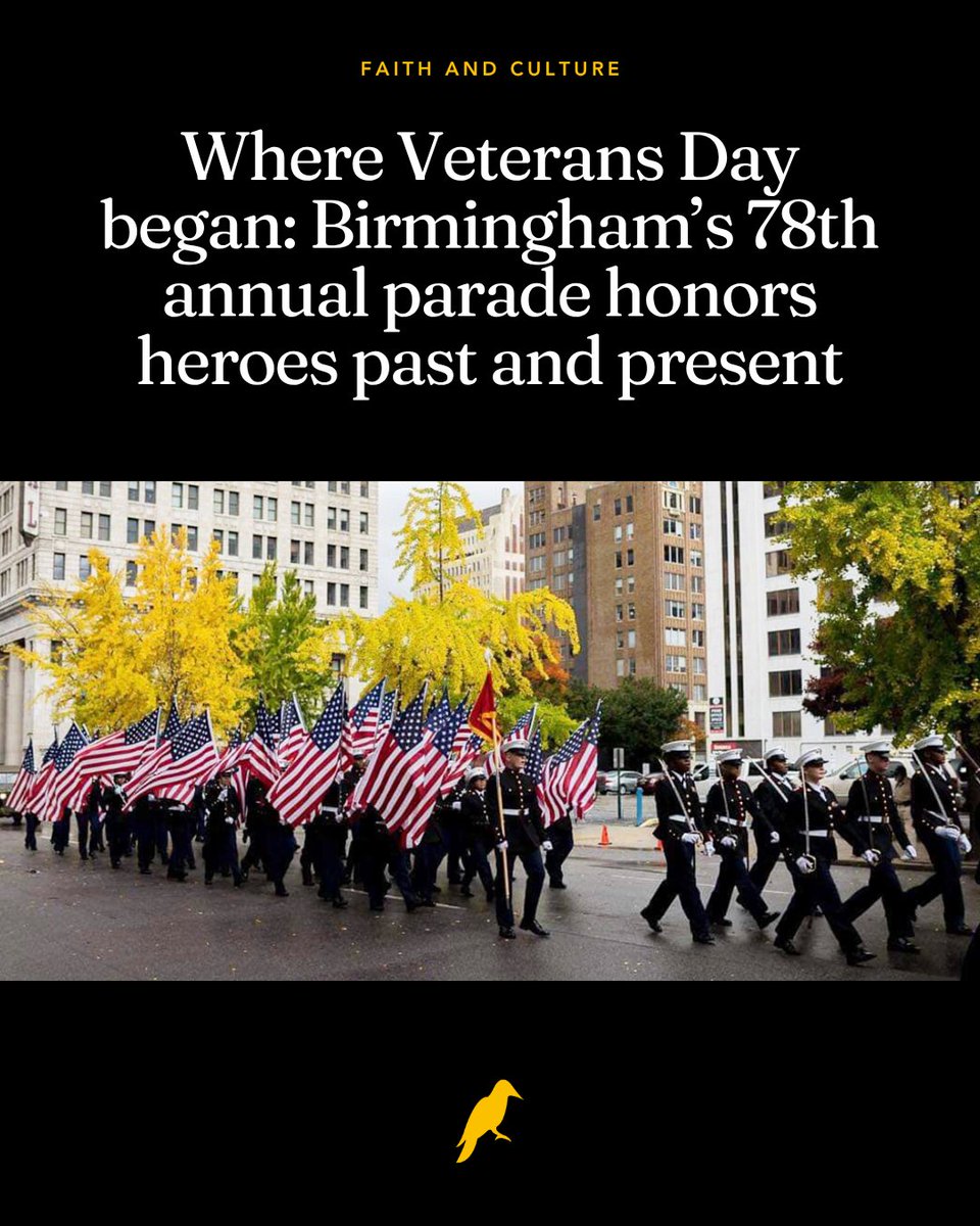 yhn's tweet image. Long before the rest of the country began setting aside a day to honor all who served, it was Birmingham that first carried the torch.

What started here nearly eight decades ago as a simple idea from one veteran has grown into the nation’s oldest and among the largest Veterans…