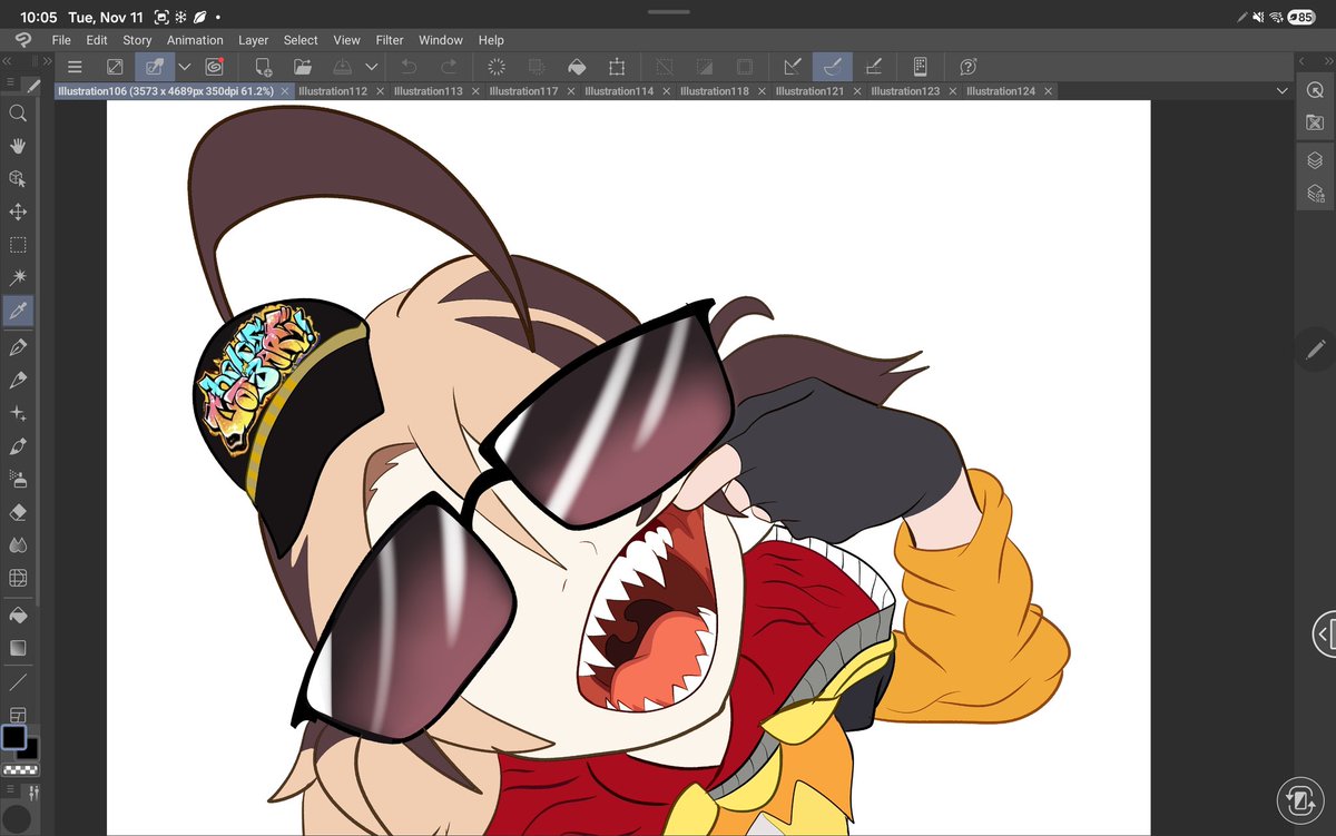 Hi. Sorry for the lack of updates. I've been busy with preparing for the winter season.
Here's another WIP of G-Pain.
#hololiveEN #rkggk #wipart