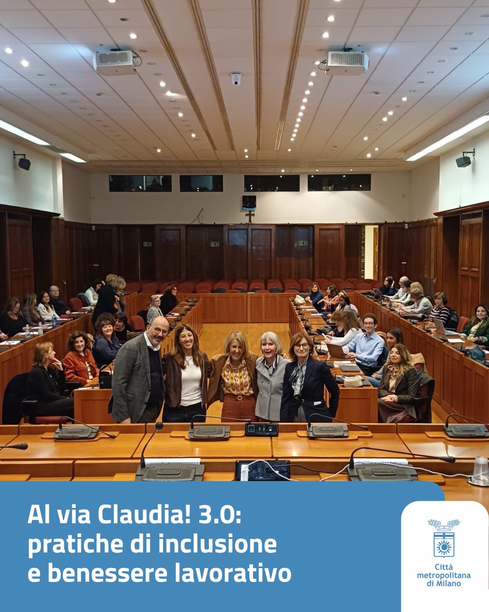 CittaMetroMi's tweet image. 🔴 La #CittàmetropolitanadiMilano ha ufficialmente dato il via alla terza edizione di Claudia!, il progetto che ha coinvolto centinaia di aziende e professionisti/e nella redazione delle #welfare #toolbox per creare modelli organizzativi sostenibili 👉🏻  ow.ly/58o350XpYWR