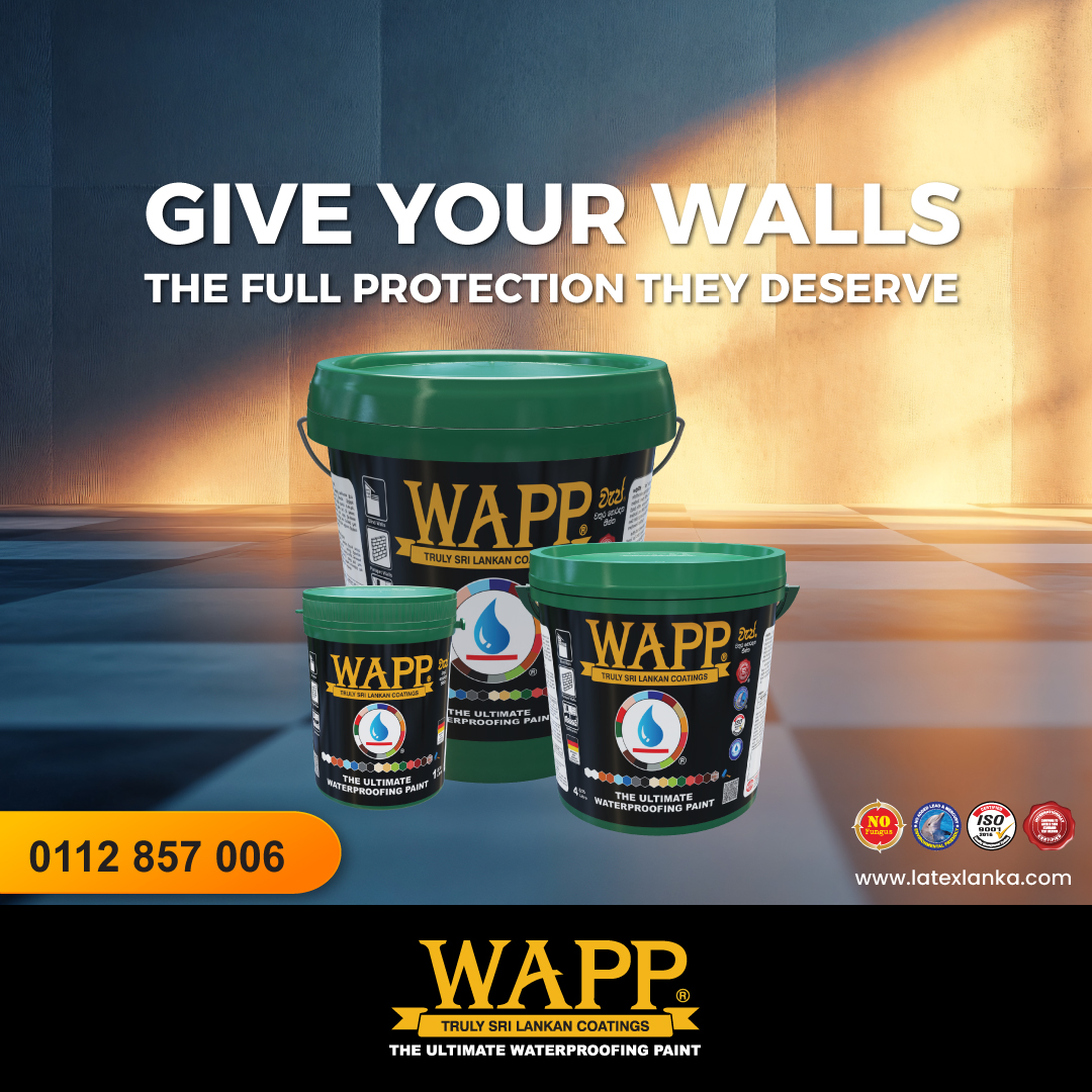 WappPaint's tweet image. Give Your Walls The Full Protection They Deserve...👌
#fullprotection #wapp #waterproofingsolutionsgpaint #Waterproofing #exteriorcoating #waterproofingpaintsrilanka #waterproofingsrilanka #wappwaterproof #wappsrilanka #wappwaterproofing