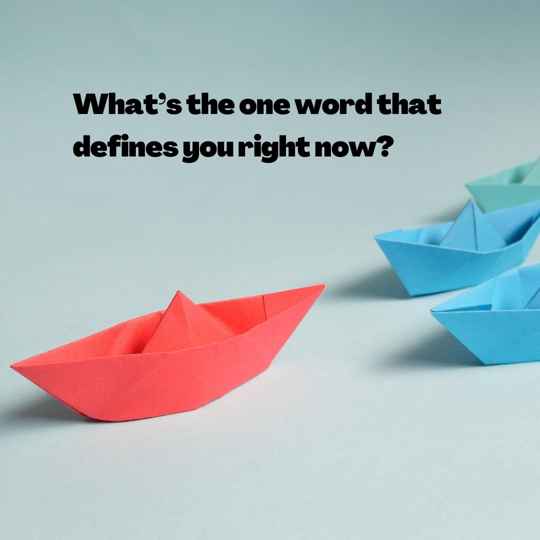 cloudkrest's tweet image. What’s the one word that defines you right now?