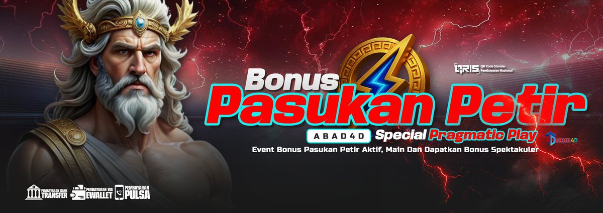 Abad4d_'s tweet photo. Main di event spesial ABAD4D x Pragmatic Play dan rebut Bonus Spektakuler!
🔥 Siap-siap disambar kemenangan!
#ABAD4D #PasukanPetir #SlotGacor #EventSpesial #BrightStar_THE8Day #SFxJossGawinGuinzly https://t.co/gm37FYlQsi