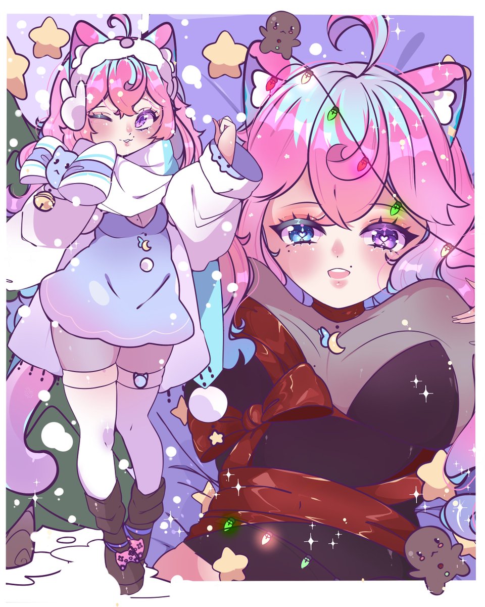 holy-- 🥶

I don't think I really got much sleep ><💦
I was awake pretty much all night trying to keep warm awaaaa 🥺

this catgirl clearly doesn't have the blankets for this weather 🐱🌨️☃️