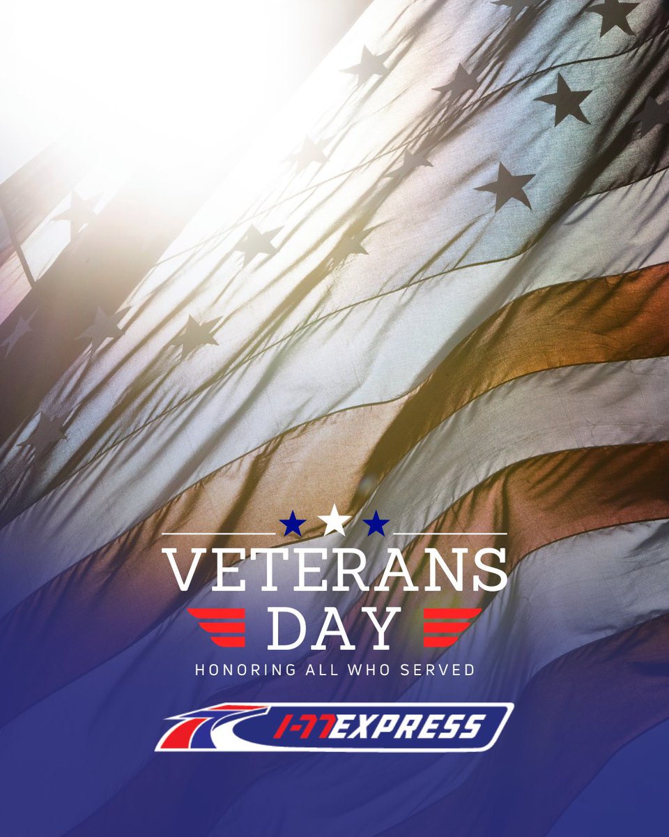 Thank you to all those who have served and continue to serve our country.
.
.
.
#I77Express #VeteransDay #ThankYouVeterans